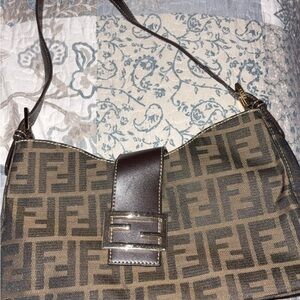 Fendi Monogram Brown Shoulder Bag